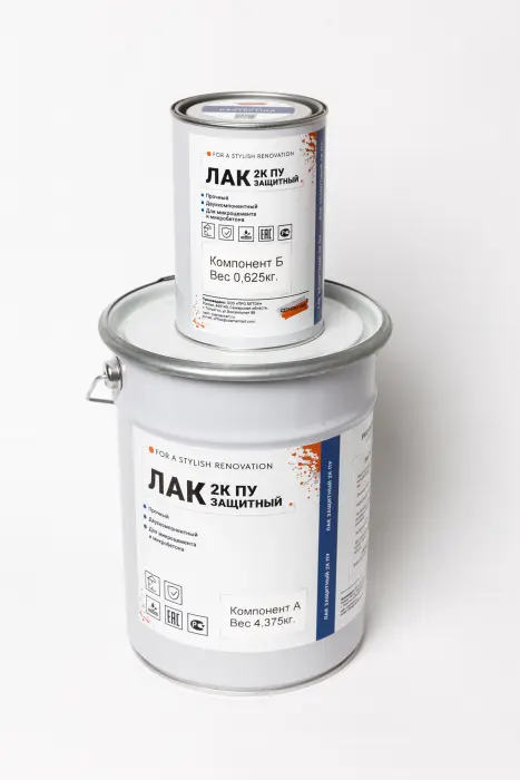 Защитный двухкомпонентный Лак 2К ПУ (А+Б) CZEMENTART 5 кг