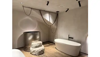 Микроцемент в интерьере «Трёхгорные бани»