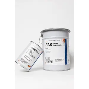 Защитный двухкомпонентный Лак 2К ПУ (А+Б) CZEMENTART 5 кг