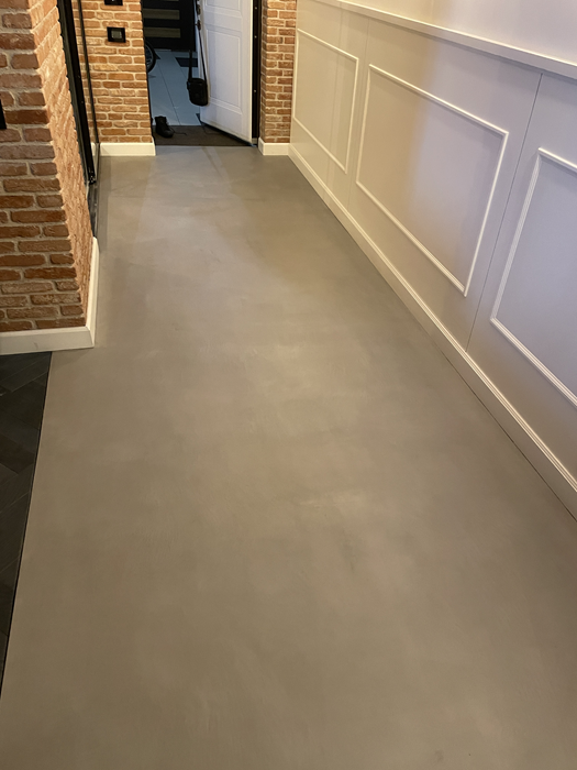 микпроцемент вместо плитки на полу