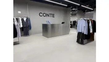 Проект по отделке стен и полов микроцементом в магазине CONTE