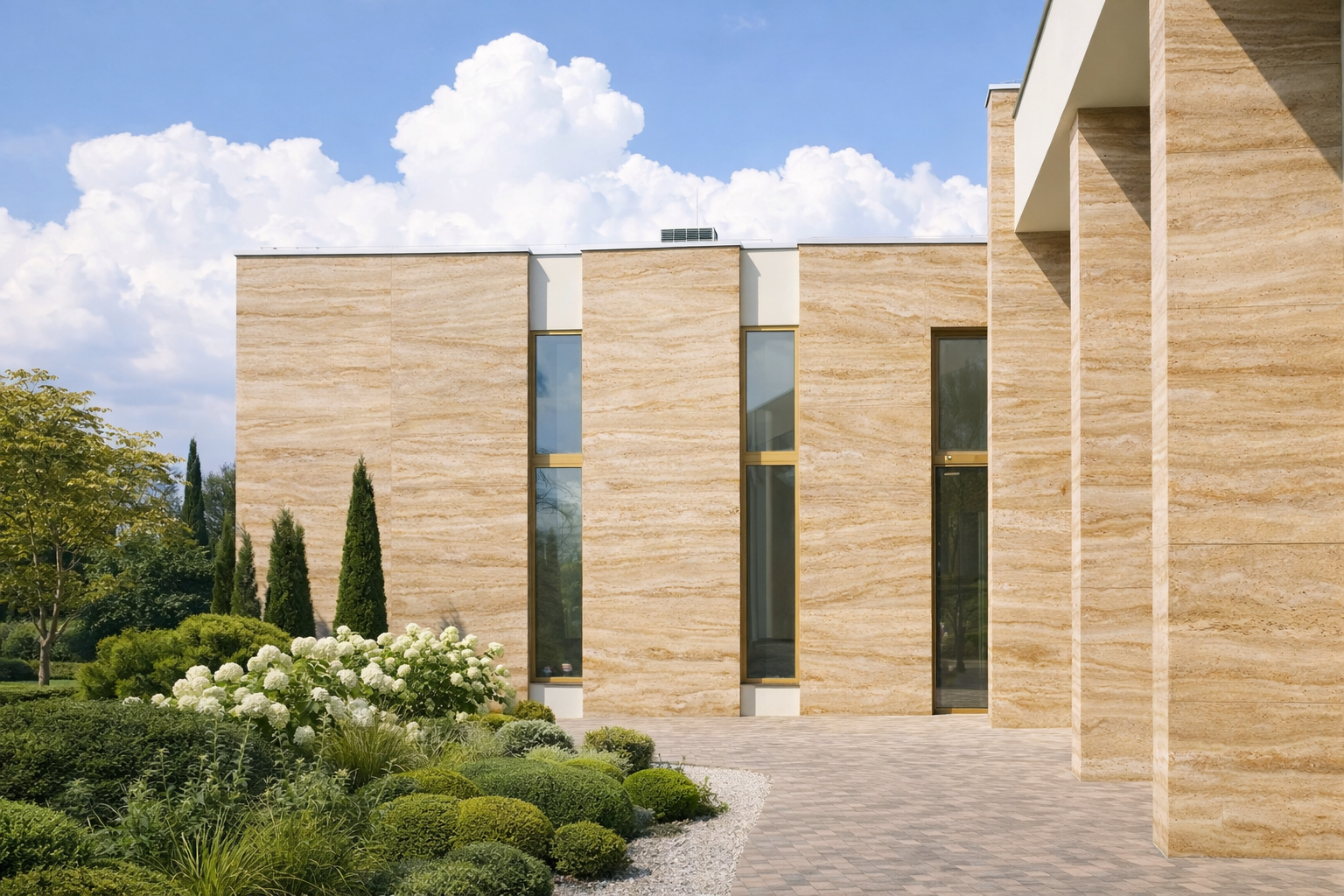 стена травертин декоративное покрытие