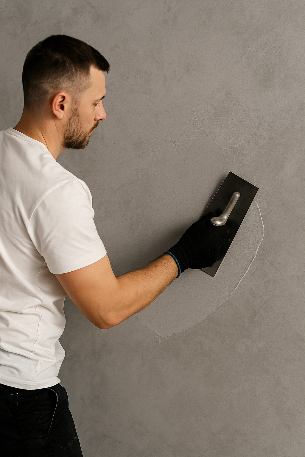 нанесение микроцемента